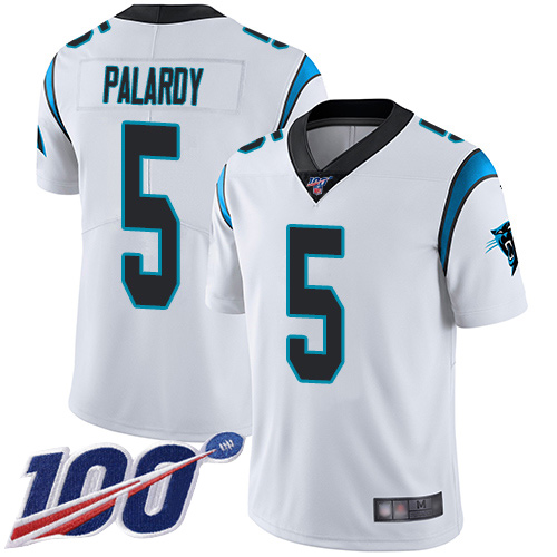 Carolina Panthers Limited White Youth Michael Palardy Road Jersey NFL Football 5 100th Season Vapor Untouchable